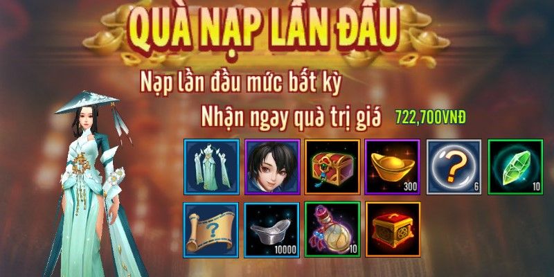 Nạp đầu tặng thưởng với tin tổng quan